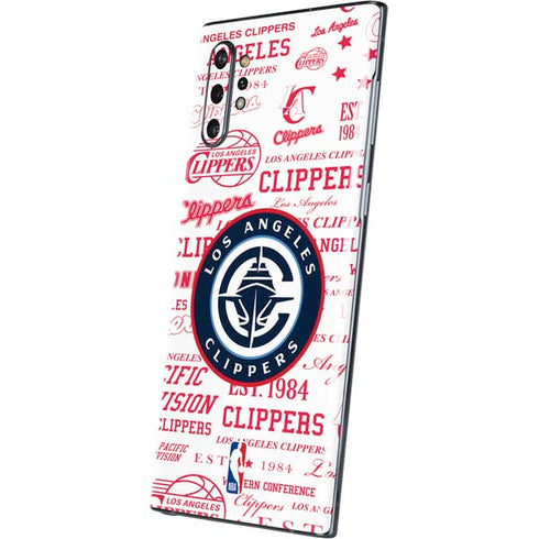 NBA Los Angeles Clippers Blast Logos Galaxy Note 10 Plus Skin