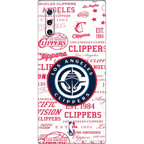 NBA Los Angeles Clippers Blast Logos Galaxy Note 10 Skin