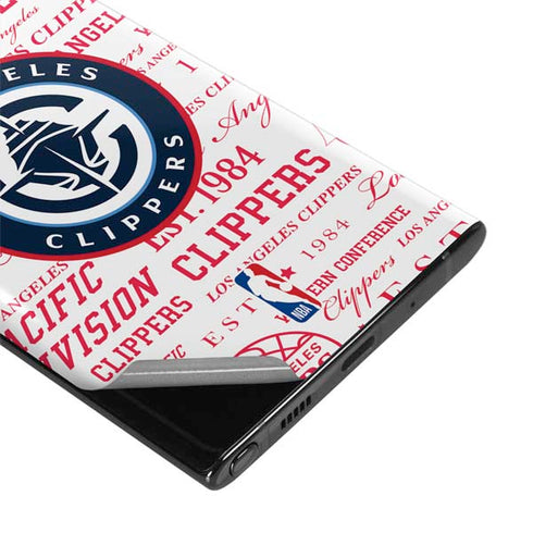 NBA Los Angeles Clippers Blast Logos Galaxy Note 10 Skin