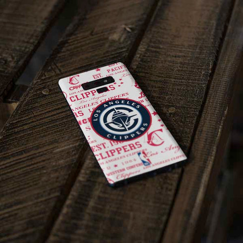 NBA Los Angeles Clippers Blast Logos Galaxy Note 9 Skin