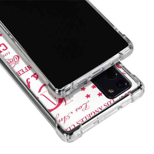 NBA Los Angeles Clippers Blast Logos Galaxy Note20 5G Clear Case