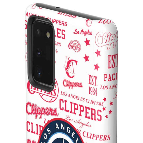NBA Los Angeles Clippers Blast Logos Galaxy Note20 5G Pro Case