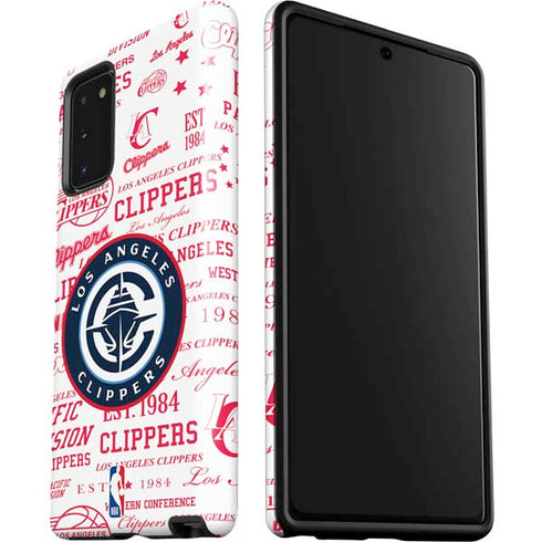 NBA Los Angeles Clippers Blast Logos Galaxy Note20 5G Pro Case