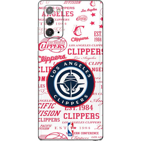 NBA Los Angeles Clippers Blast Logos Galaxy Note20 5G Skin