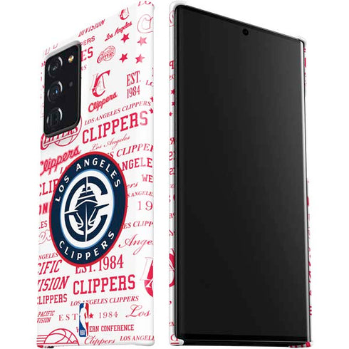 NBA Los Angeles Clippers Blast Logos Galaxy Note20 Ultra 5G Lite Case