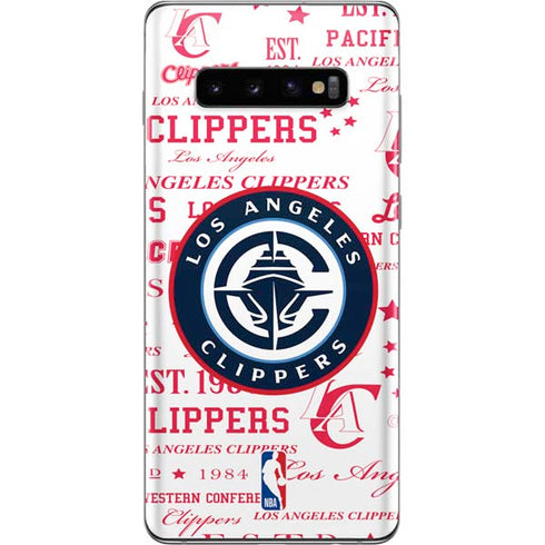NBA Los Angeles Clippers Blast Logos Galaxy S10 Plus Skin