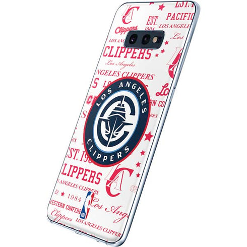 NBA Los Angeles Clippers Blast Logos Galaxy S10e Skin