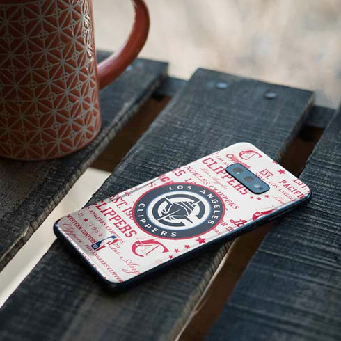 NBA Los Angeles Clippers Blast Logos Galaxy S10e Skin