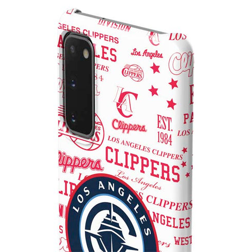 NBA Los Angeles Clippers Blast Logos Galaxy S20 Lite Case
