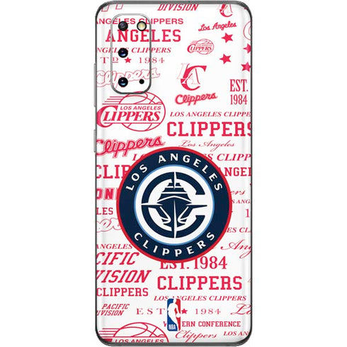 NBA Los Angeles Clippers Blast Logos Galaxy S20 Skin
