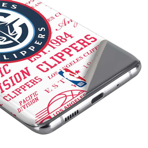 NBA Los Angeles Clippers Blast Logos Galaxy S20 Skin
