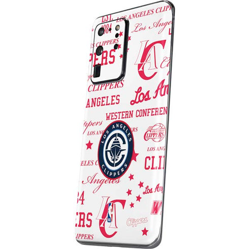 NBA Los Angeles Clippers Blast Logos Galaxy S20 Ultra 5G Skin