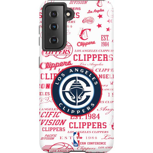 NBA Los Angeles Clippers Blast Logos Galaxy S21 5G Pro Case