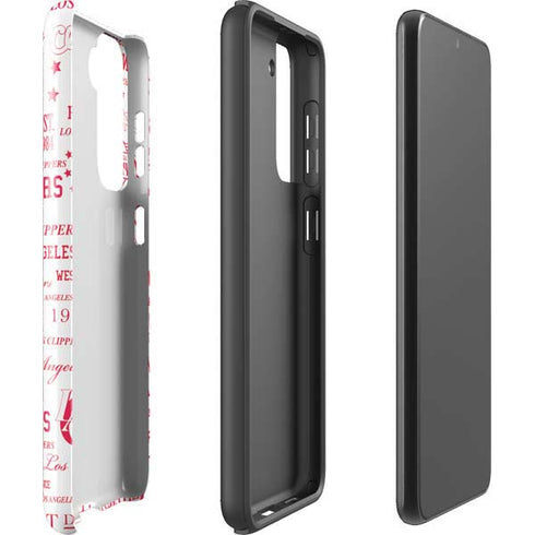 NBA Los Angeles Clippers Blast Logos Galaxy S21 FE Pro Case