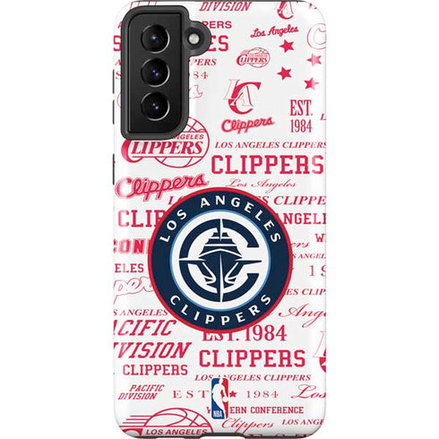 NBA Los Angeles Clippers Blast Logos Galaxy S21 Plus 5G Pro Case
