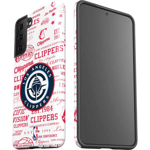 NBA Los Angeles Clippers Blast Logos Galaxy S21 Plus 5G Pro Case