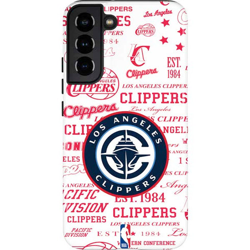 NBA Los Angeles Clippers Blast Logos Galaxy S22 Plus Pro Case