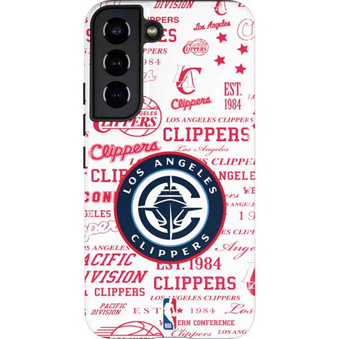 NBA Los Angeles Clippers Blast Logos Galaxy S22 Pro Case