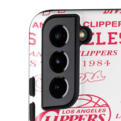 NBA Los Angeles Clippers Blast Logos Galaxy S22 Pro Case