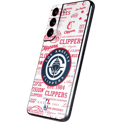 NBA Los Angeles Clippers Blast Logos Galaxy S22 Skin
