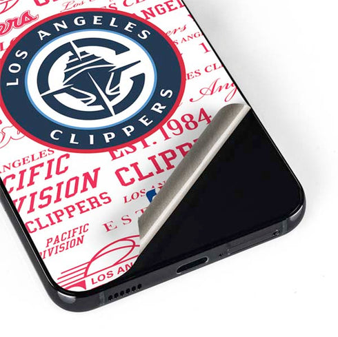 NBA Los Angeles Clippers Blast Logos Galaxy S22 Skin