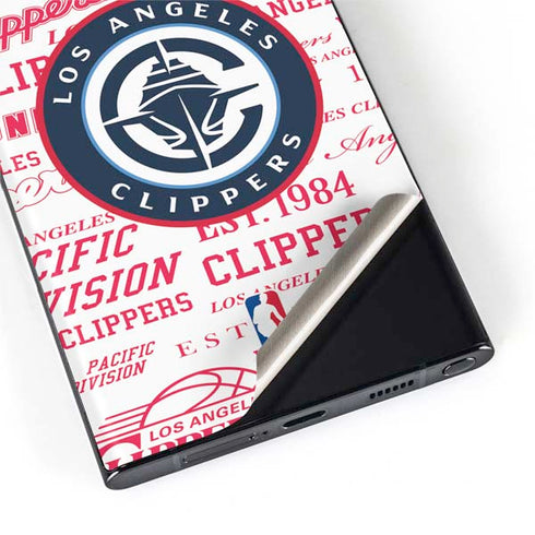 NBA Los Angeles Clippers Blast Logos Galaxy S22 Ultra Skin