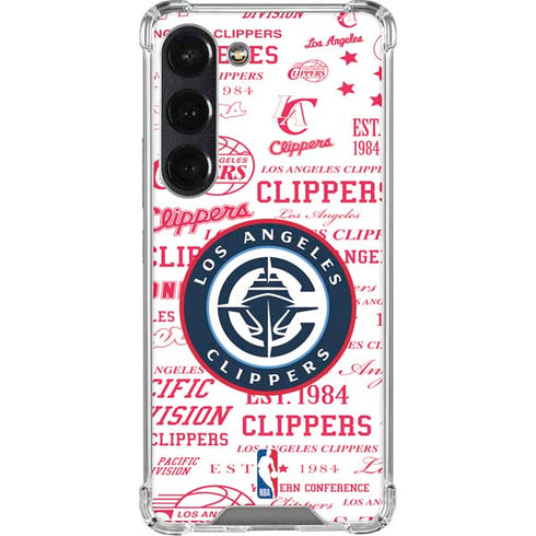 NBA Los Angeles Clippers Blast Logos Galaxy S23 Clear Case