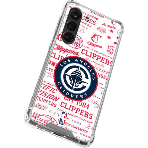 NBA Los Angeles Clippers Blast Logos Galaxy S23 Clear Case