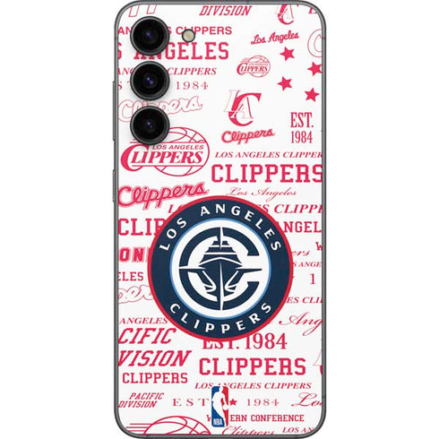 NBA Los Angeles Clippers Blast Logos Galaxy S23 FE Skin