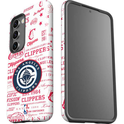 NBA Los Angeles Clippers Blast Logos Galaxy S23 Plus Pro Case