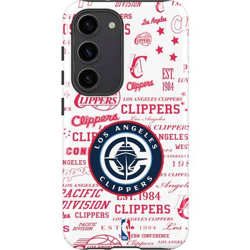 NBA Los Angeles Clippers Blast Logos Galaxy S23 Pro Case