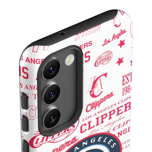 NBA Los Angeles Clippers Blast Logos Galaxy S23 Pro Case