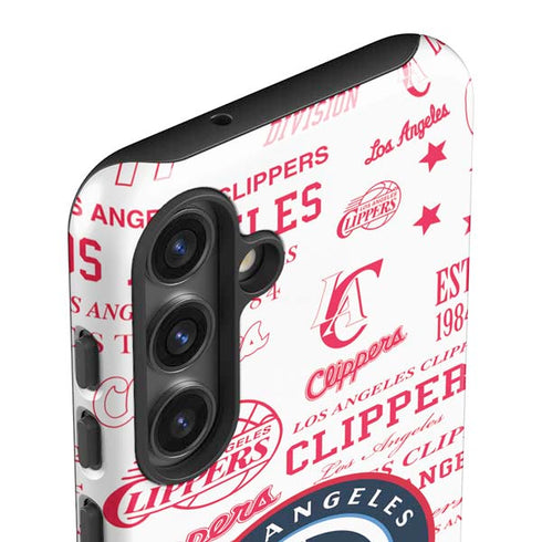 NBA Los Angeles Clippers Blast Logos Galaxy S25 Impact Case