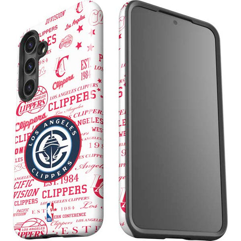 NBA Los Angeles Clippers Blast Logos Galaxy S25 Impact Case