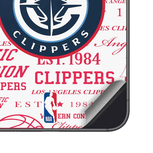 NBA Los Angeles Clippers Blast Logos Galaxy S25 Plus Skin