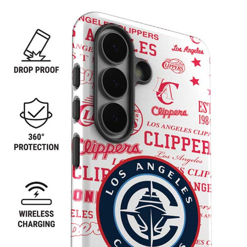 NBA Los Angeles Clippers Blast Logos Galaxy S26 Plus Impact Case