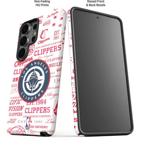 NBA Los Angeles Clippers Blast Logos Galaxy S26 Ultra Impact Case