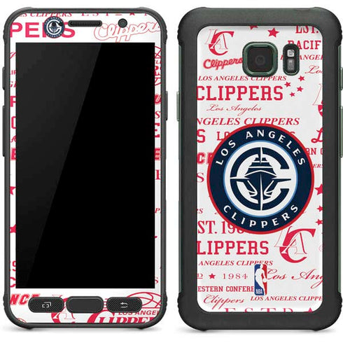 NBA Los Angeles Clippers Blast Logos Galaxy S7 Active Skin