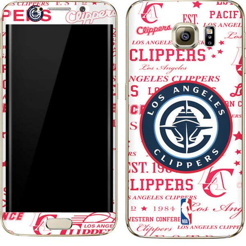 NBA Los Angeles Clippers Blast Logos Galaxy S7 Edge Skin