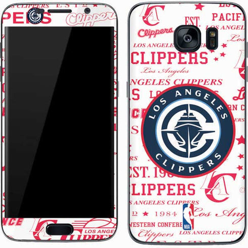 NBA Los Angeles Clippers Blast Logos Galaxy S7 Skin