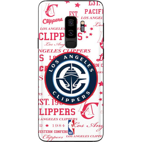NBA Los Angeles Clippers Blast Logos Galaxy S9 Plus Skin
