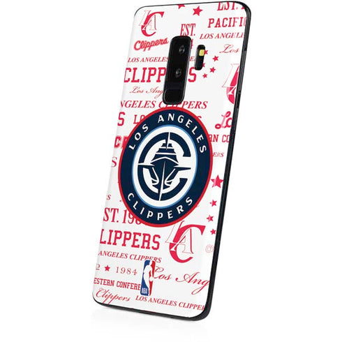 NBA Los Angeles Clippers Blast Logos Galaxy S9 Plus Skin