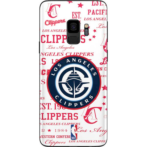 NBA Los Angeles Clippers Blast Logos Galaxy S9 Skin