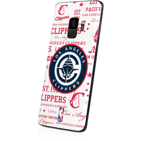 NBA Los Angeles Clippers Blast Logos Galaxy S9 Skin