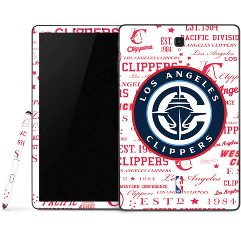 NBA Los Angeles Clippers Blast Logos Samsung Galaxy Tab Skin