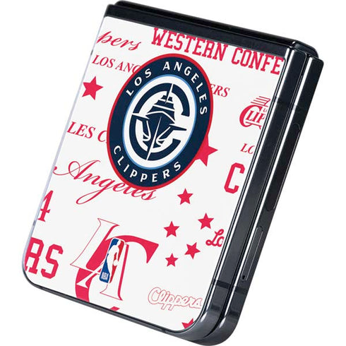 NBA Los Angeles Clippers Blast Logos Galaxy Z Flip5 5G Skin