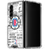 NBA Los Angeles Clippers Blast Logos Galaxy Z Fold4 5G Clear Case