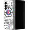 NBA Los Angeles Clippers Blast Logos Galaxy Z Fold4 5G Skin