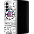 NBA Los Angeles Clippers Blast Logos Galaxy Z Fold4 5G Skin