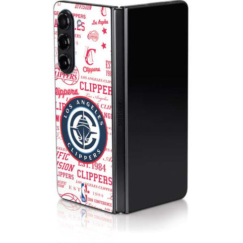 NBA Los Angeles Clippers Blast Logos Galaxy Z Fold5 5G Skin